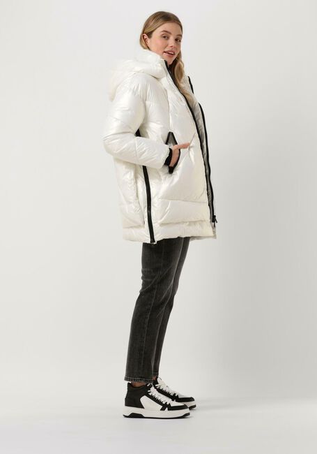 Witte CANADIAN Gewatteerde jas EUGENIE MID - large