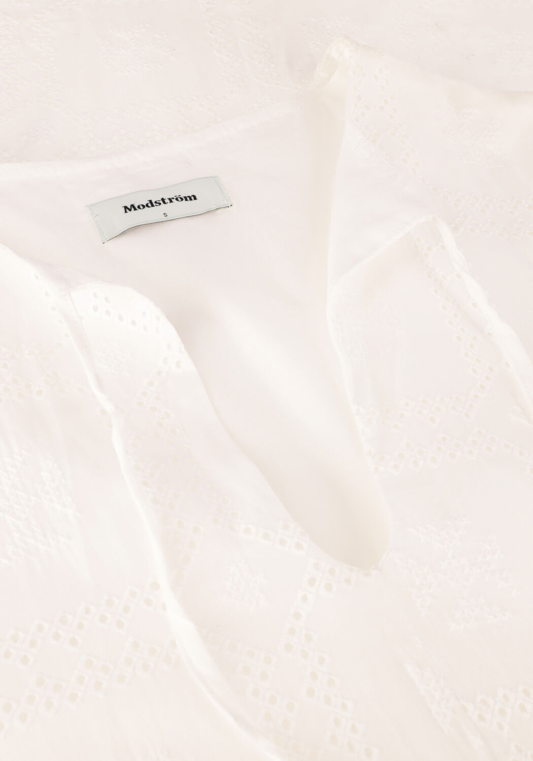 Witte MODSTR&Ouml;M Midi jurk HOLLYNMD DRESS - large