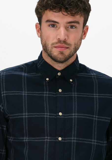 Blauwe SELECTED HOMME Casual overhemd SLIMFLANNEL SHIRT LS W - large