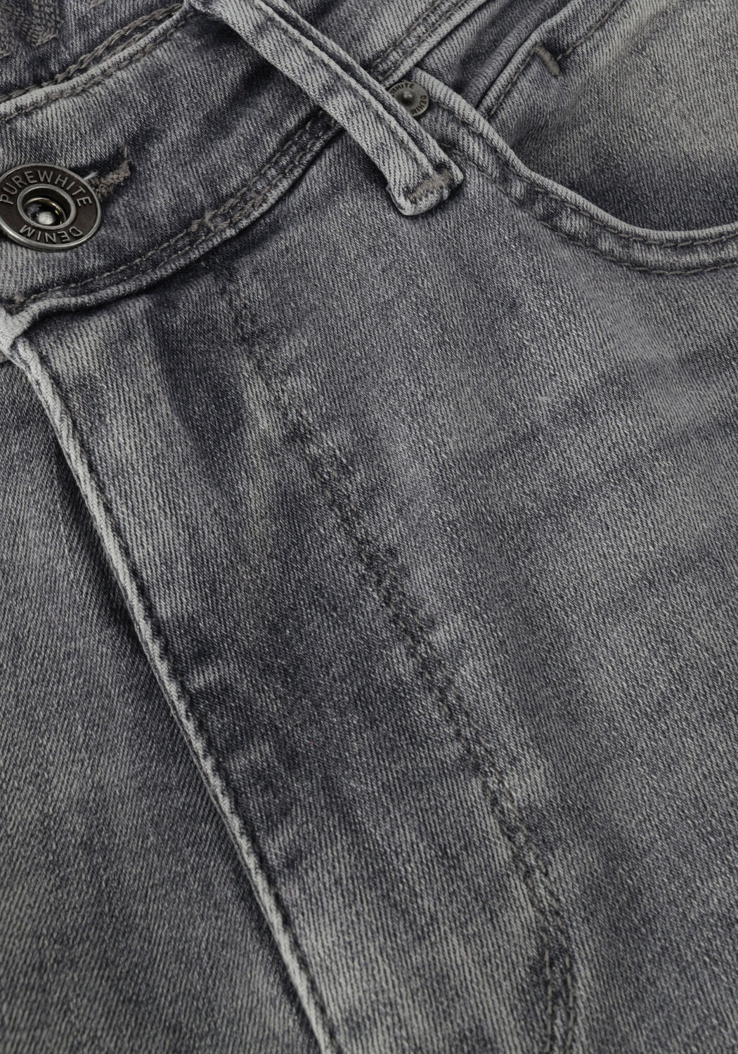 Donkergrijze PUREWHITE Slim fit jeans THE JONE W0112 - large