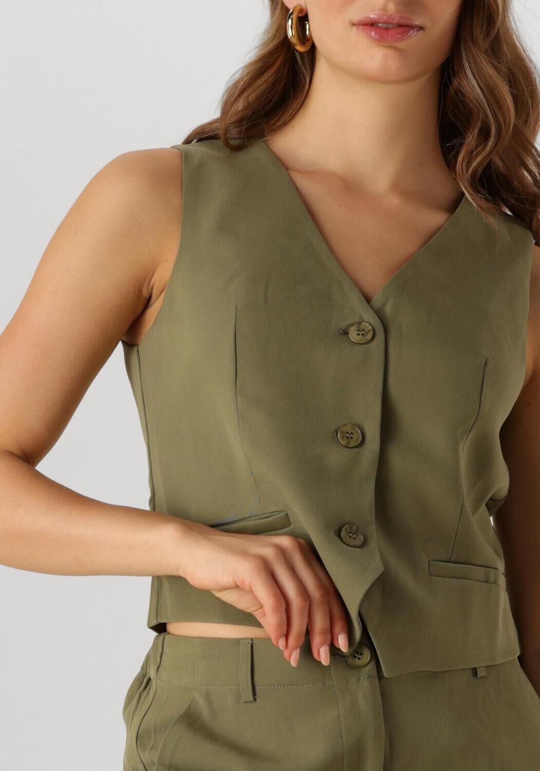 YDENCE Dames Blazers Gilet Kaia Groen