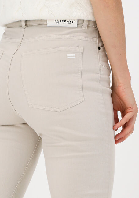 Beige 10DAYS Pantalon HIGH WAIST STRETCH DENIM - large
