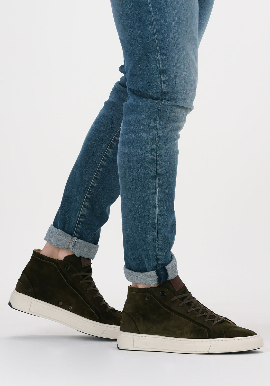 Groene VAN BOMMEL Hoge sneakers 20380 - large