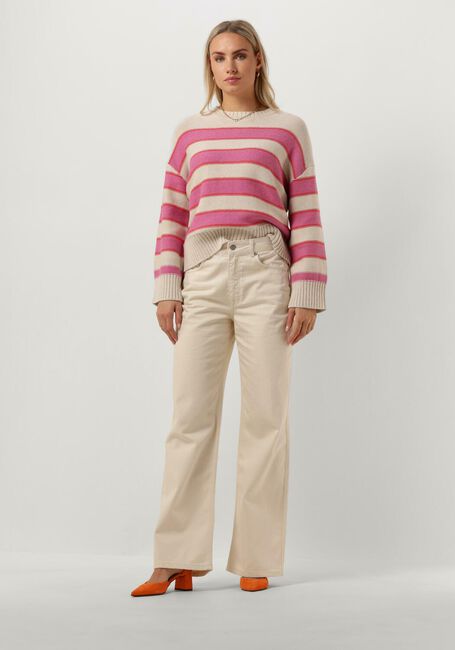 Beige SELECTED WOMEN Trui SLFJILL LS KNIT O-NECK - large