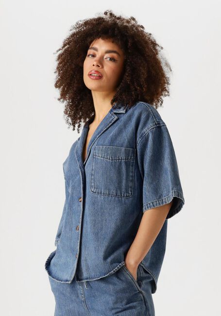 Blauwe EDITED Blouses PHELINE SHIRT - large