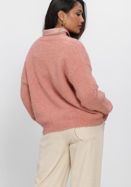 Roze NUKUS Trui KONSTANZA PULLOVER FLOWER - large