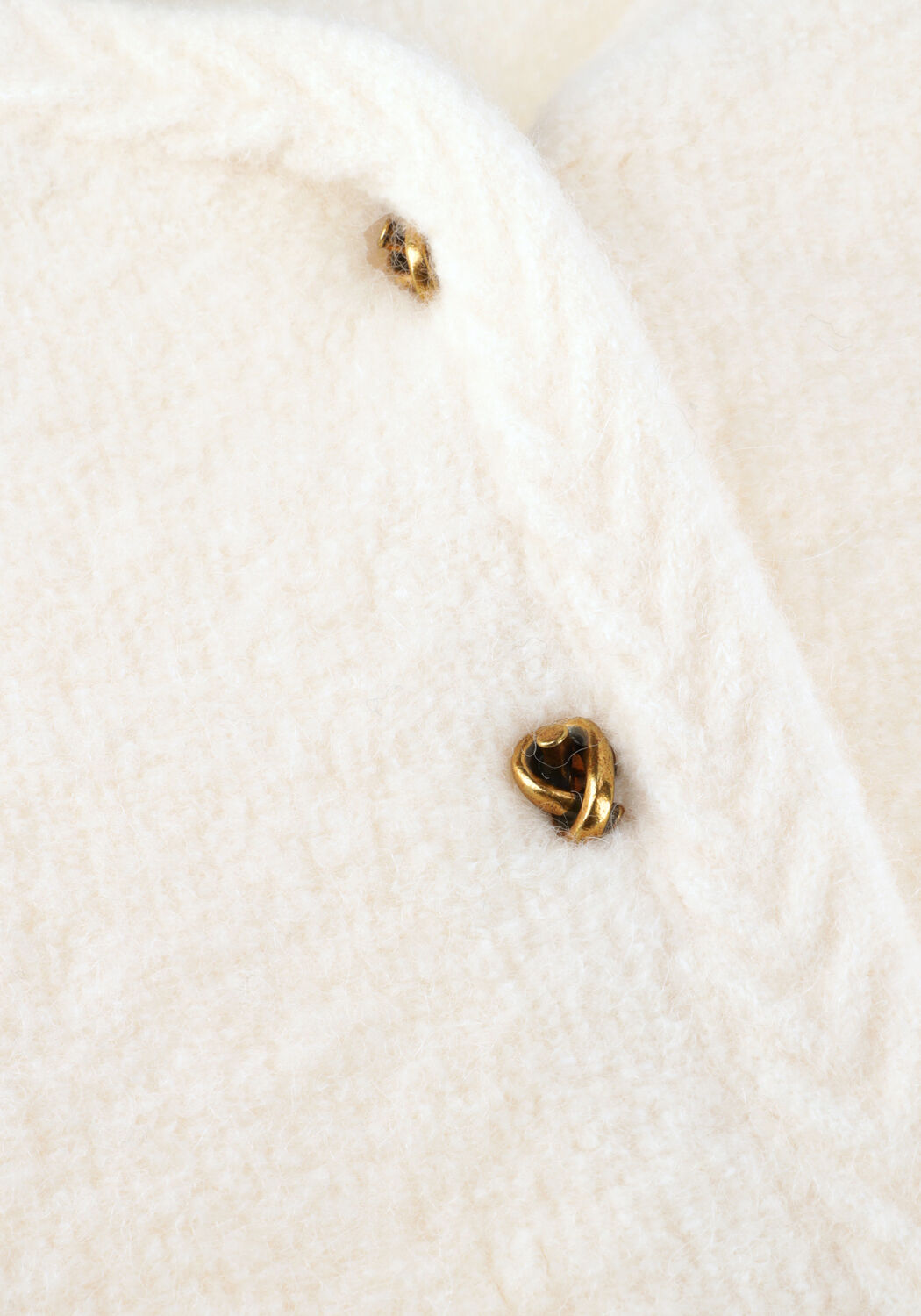 Creme DANTE6 Vest BETH BOUCLE CARDIGAN - large