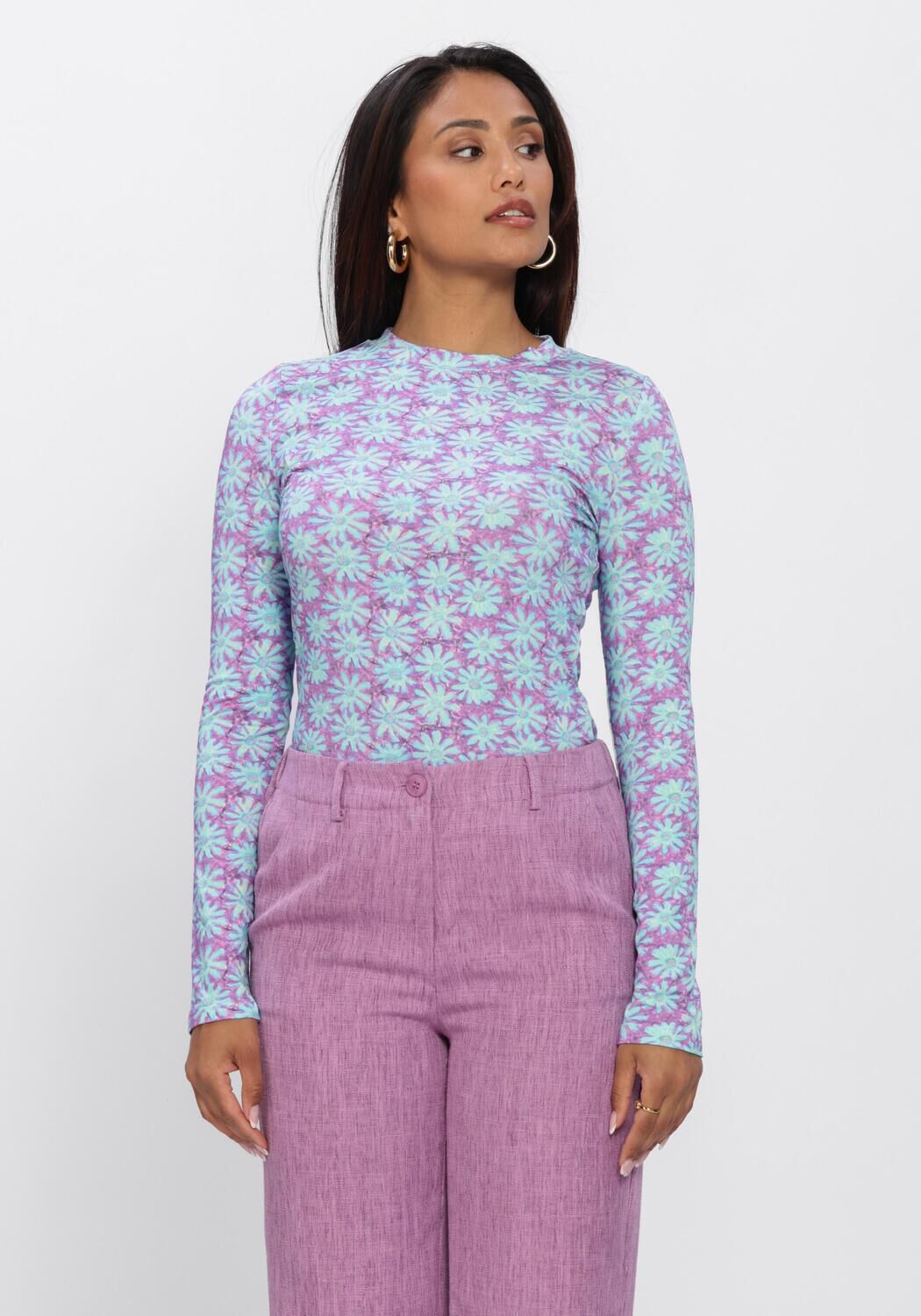 Blauwe YDENCE Top TOP CHRISTINE - large