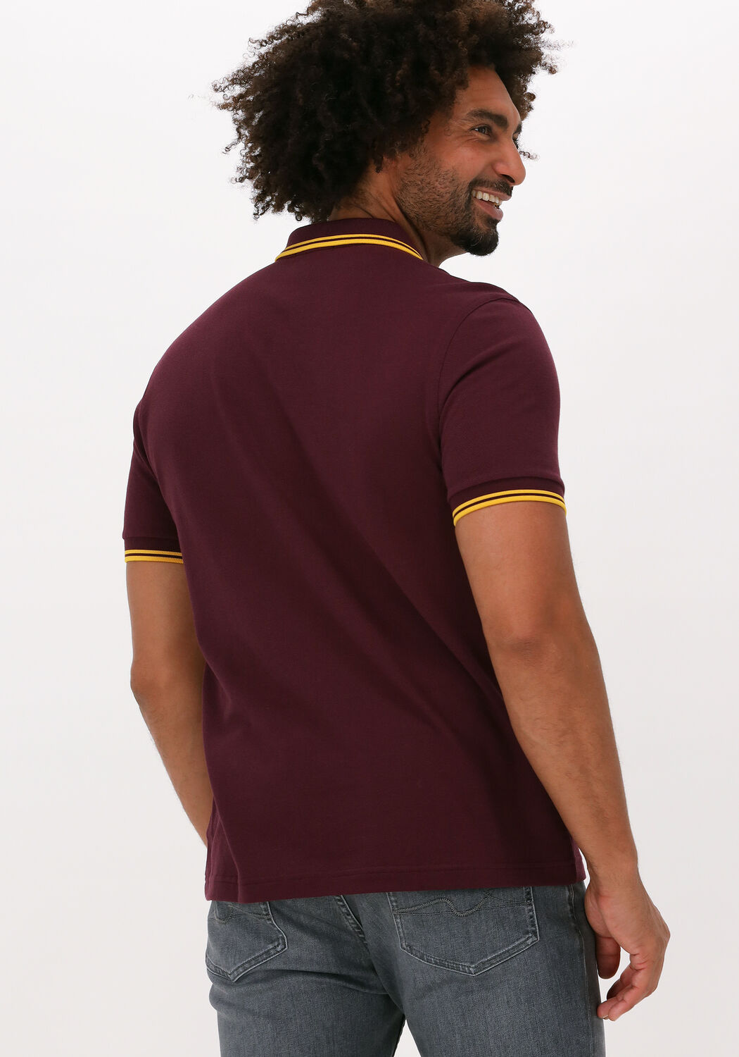 Bordeaux FRED PERRY Polo TWIN TIPPED FRED PERRY SHIRT Omoda