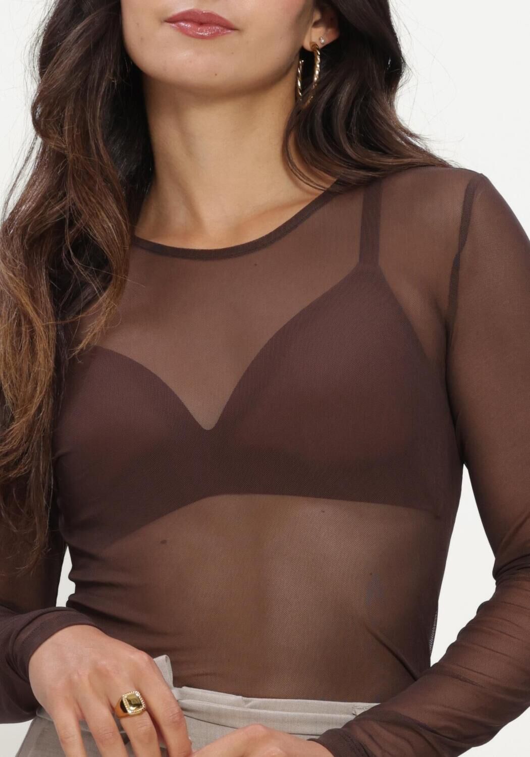 Bruine MSCH COPENHAGEN Top MSCHJANIE ILLENORA TOP - large