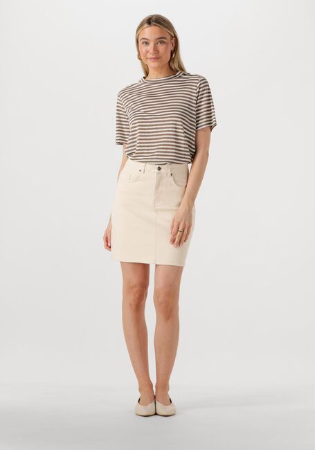 Ecru OBJECT Minirok OBJELLEN HW SHORT TWILL SKIRT - large