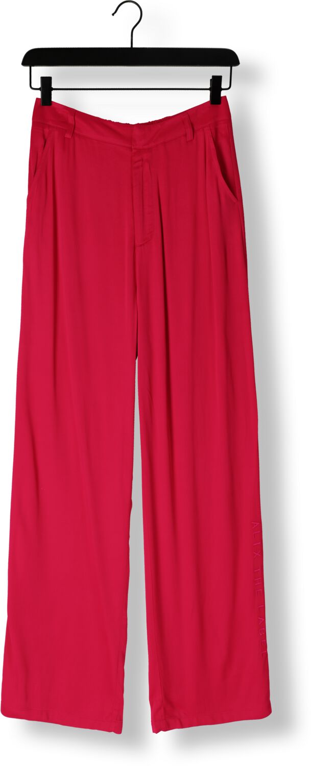 ALIX THE LABEL Dames Broeken Ladies Woven Satin Pants Roze