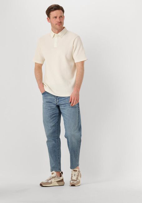 Gebroken wit ANERKJENDT Polo AKKIKI WAFFLE POLO TEE - large