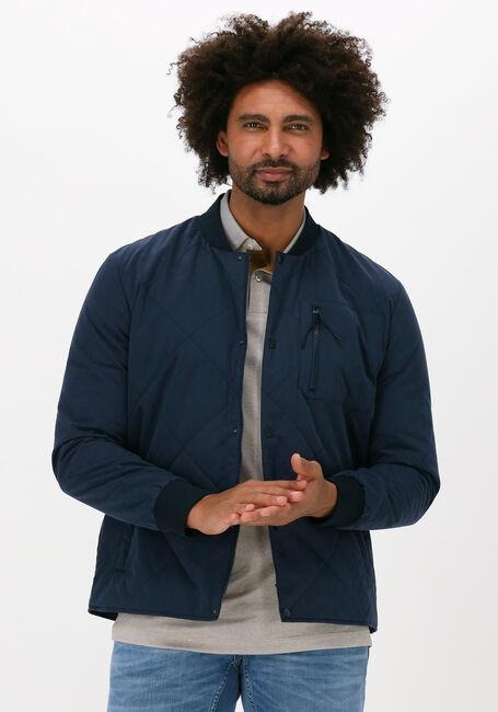 Blauwe SELECTED HOMME Gewatteerde jas SLHSTRATFORD QUILTED BOMBER - large