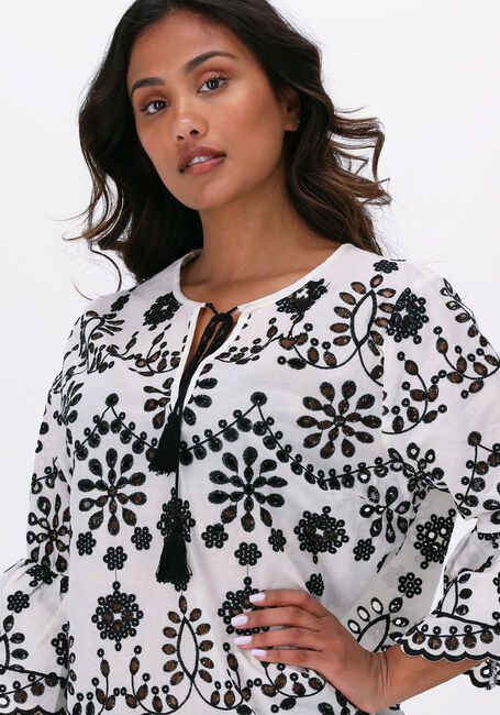 Witte SUMMUM Blouses TOP CONTRAST CHIFFLY - large