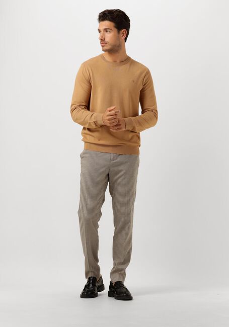 Camel SCOTCH & SODA Trui VISCOSE PULLOVER CREWNECK - large