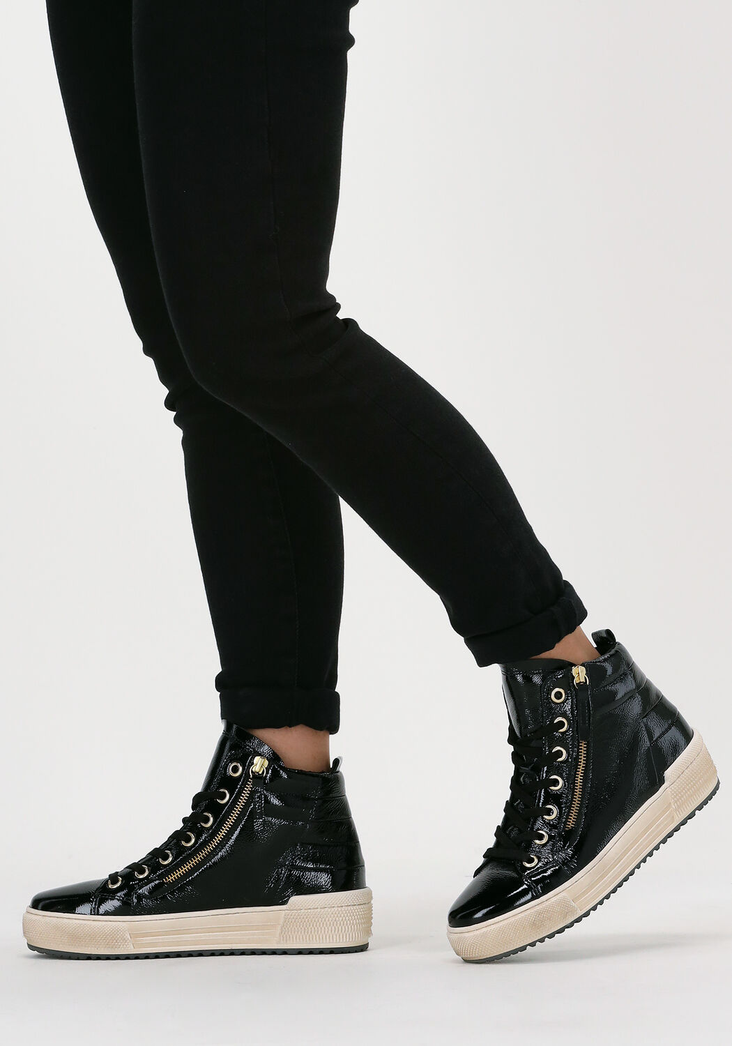 Zwarte hoge schoenen store