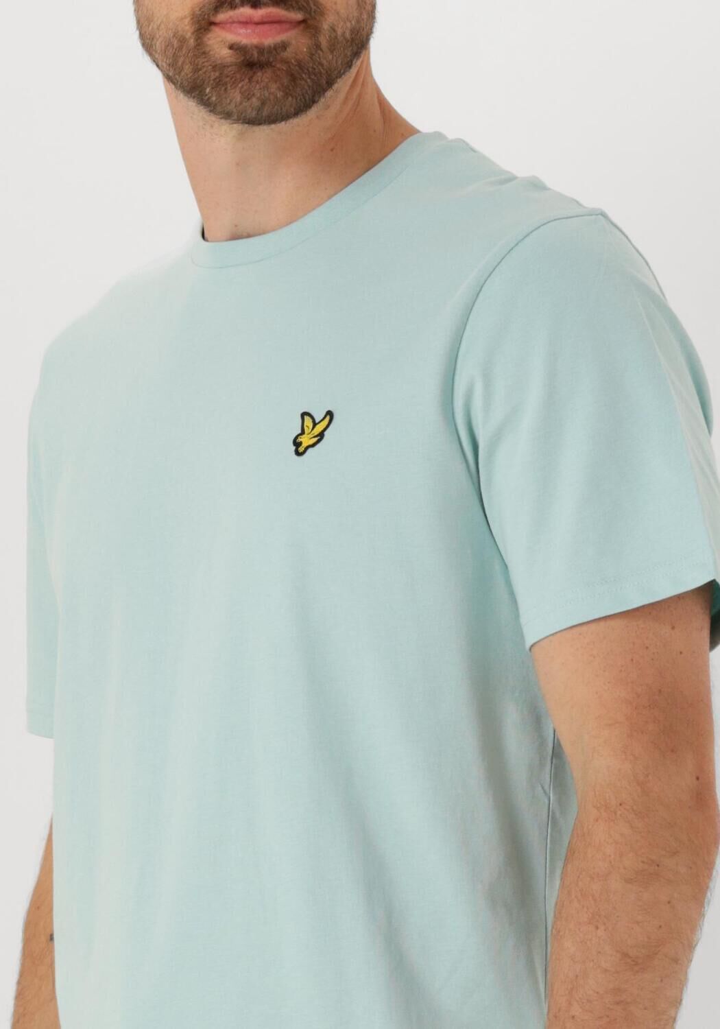 LYLE & SCOTT Heren Polo's & T-shirts Plain T-shirt Lichtblauw