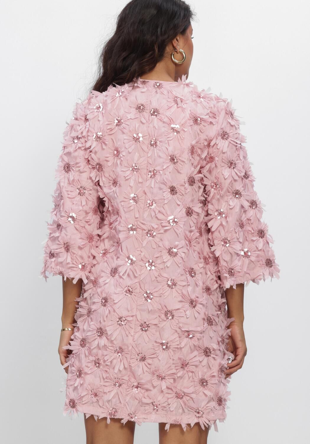 Roze Y.A.S. Jurken YASABELONE 3/4 DRESS - large