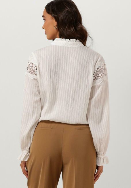 Witte CO'COUTURE Blouses SELMA ANGLE LACE SHIRT - large