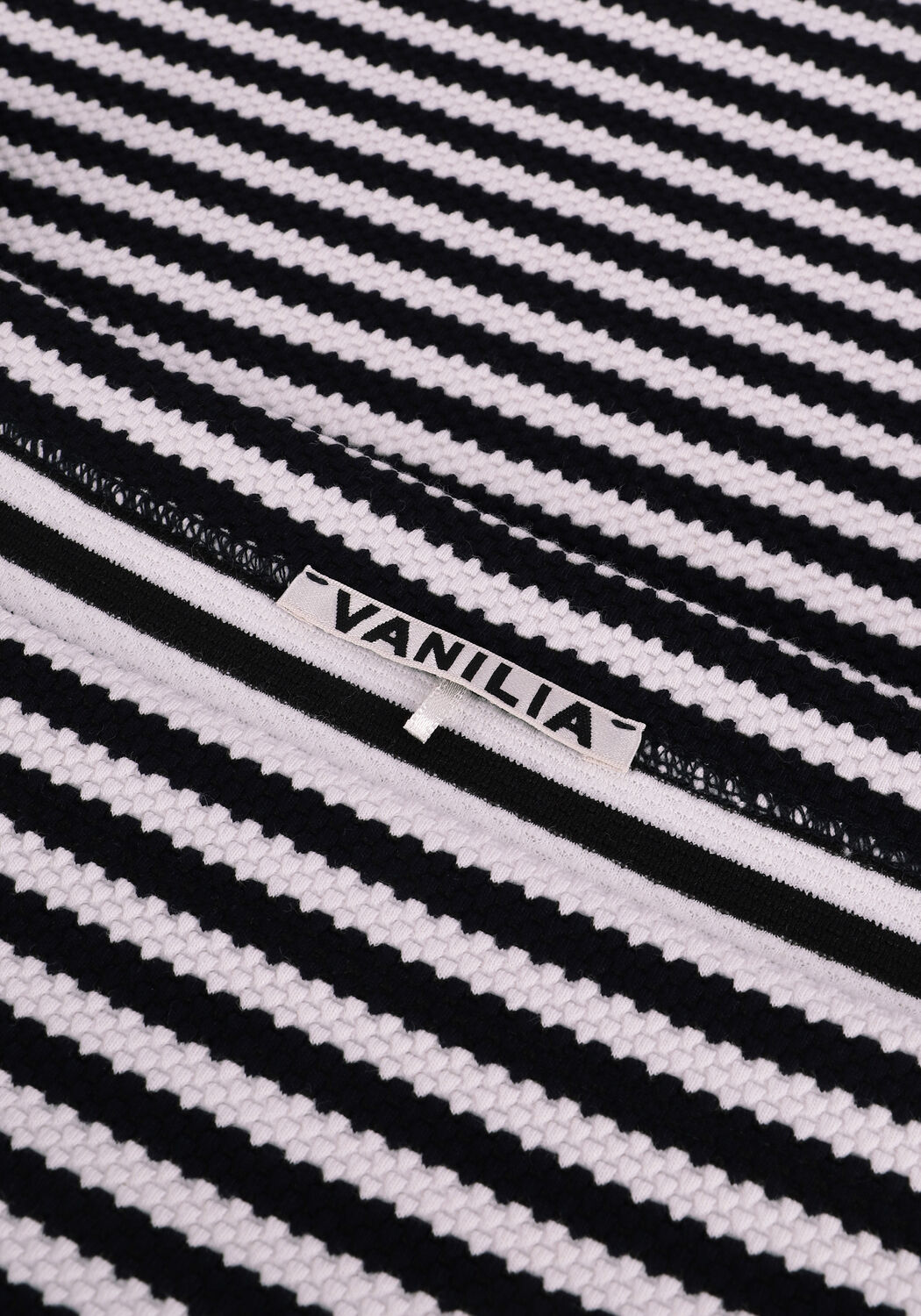 Blauwe VANILIA Trui STRUC STRIPE 3/4 UNIVERSITY - large