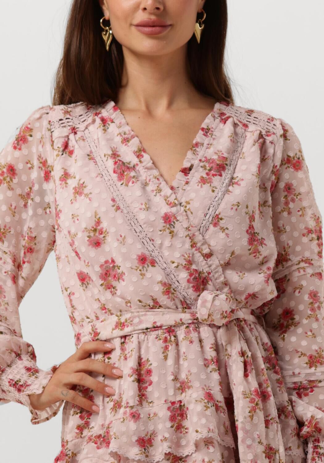 NEO NOIR Dames Jurken Ada Dreamy Rose Dress Lichtroze