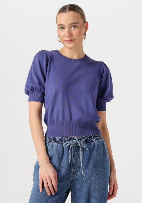 Blauwe MINUS Trui LIVA KNIT TEE - large