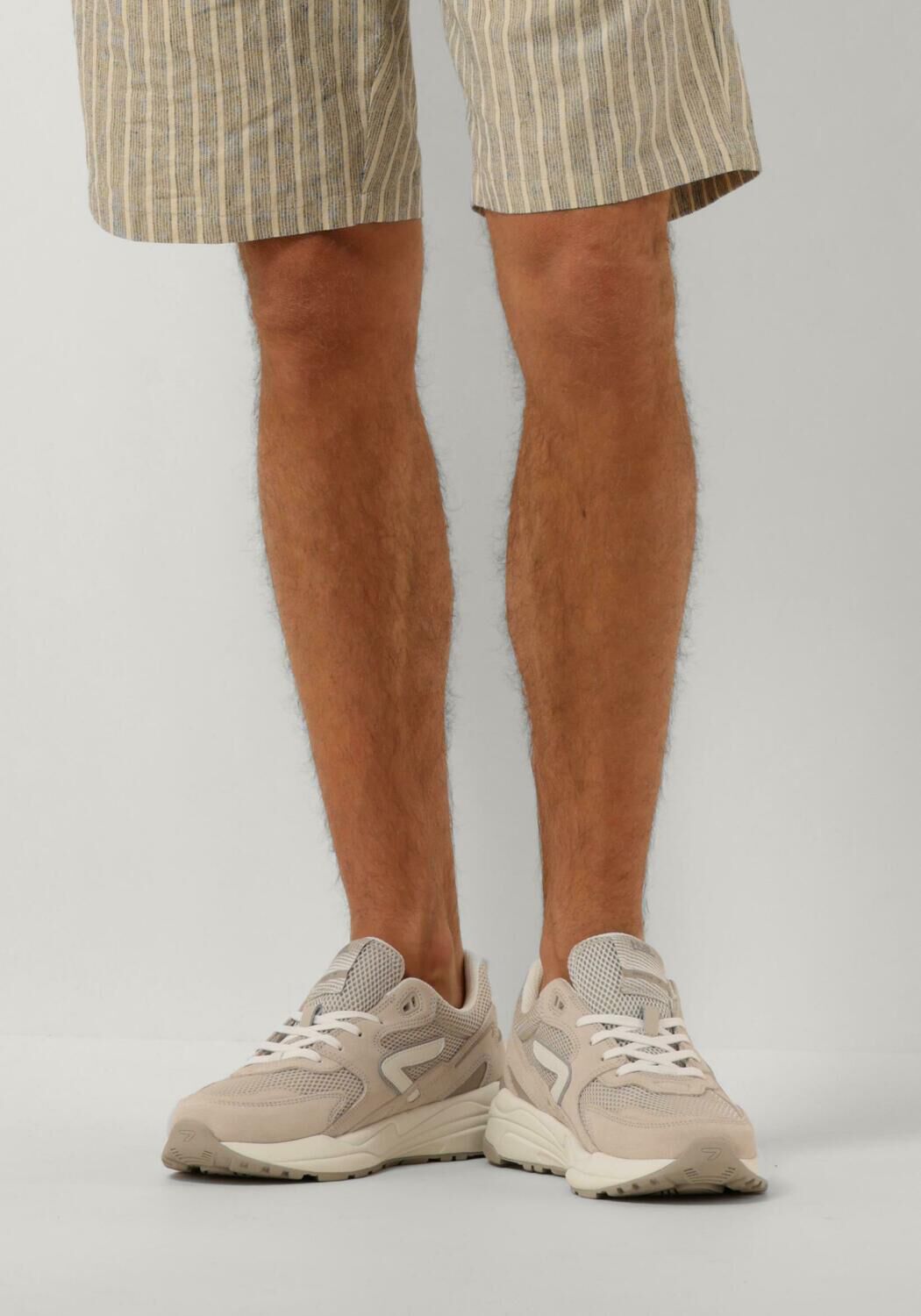 Beige HUB Lage sneakers GRID-M - large