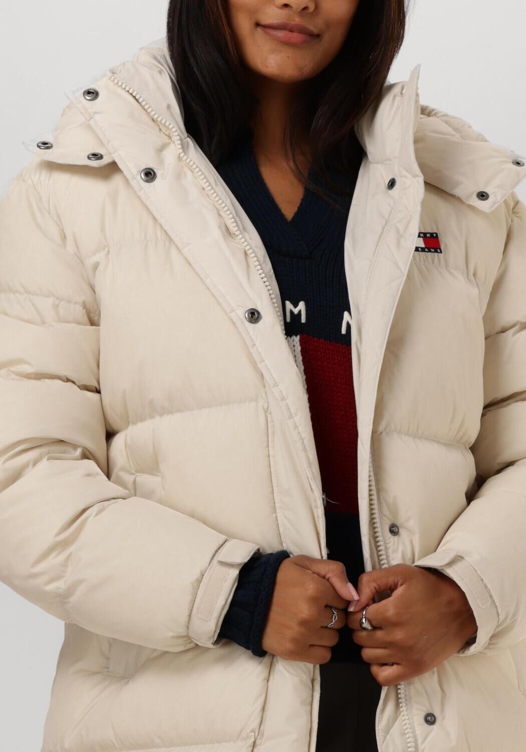 TOMMY JEANS Dames Jassen Tjw Alaska Long Puffer Beige