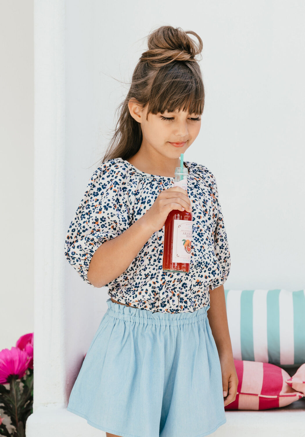 Ecru PETIT BLUSH Korte broek SMOCK FRILL SHORT - large