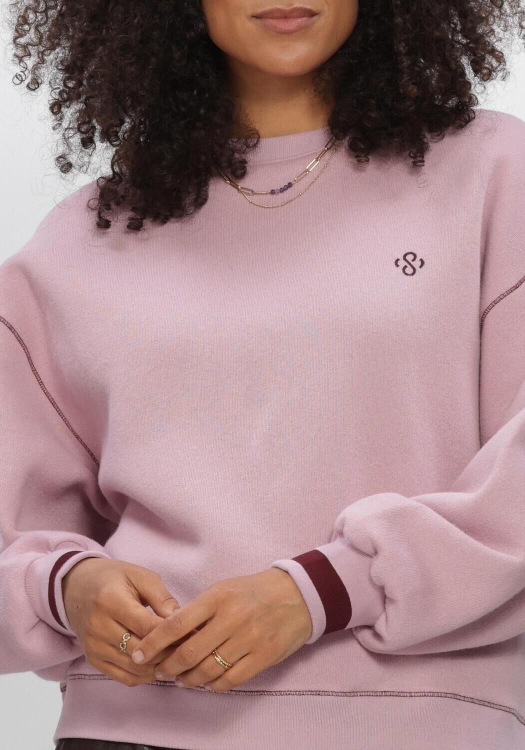 Lichtroze SUMMUM Sweater SOFT BALLOON SWEATSHIRT - large