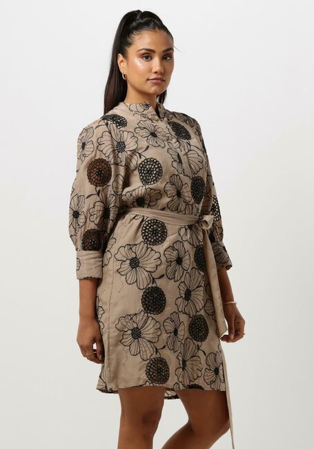 Camel NOTRE-V Mini jurk NV-BOWIE MINI DRESS - large