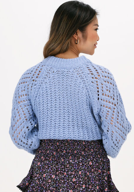Lichtblauwe Y.A.S. Trui YASELVI LS KNIT PULLOVER - large
