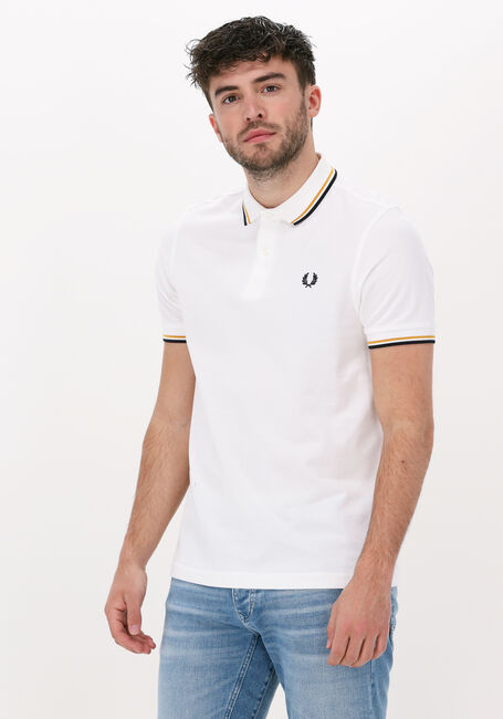 Gebroken wit FRED PERRY Polo TWIN TIPPED FRED PERRY SHIRT - large