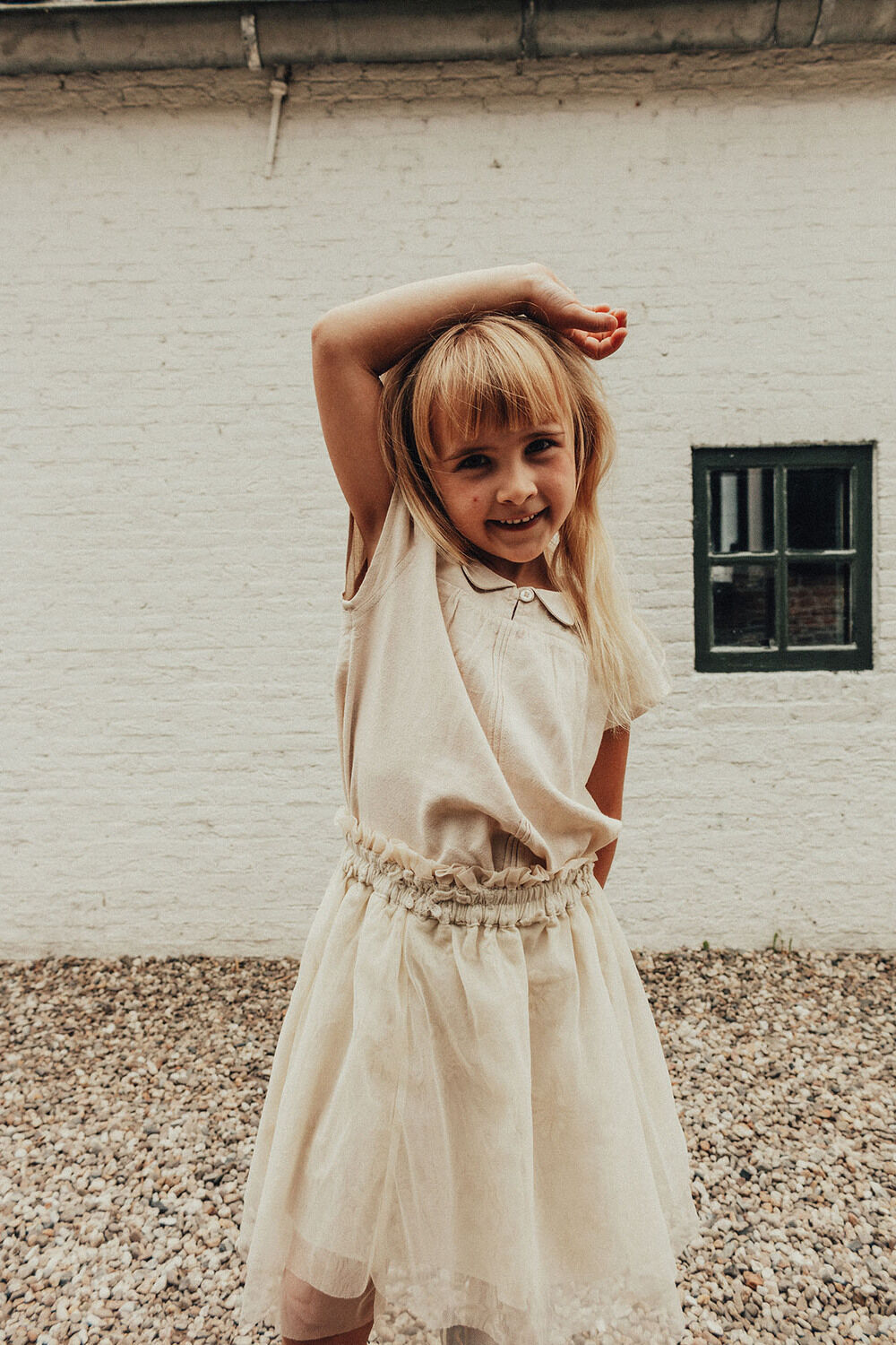 Creme BAJE STUDIO Minirok ANNA - large