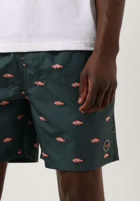 Groene SHIWI  MEN SWIMSHORT CLOWNFISH - large