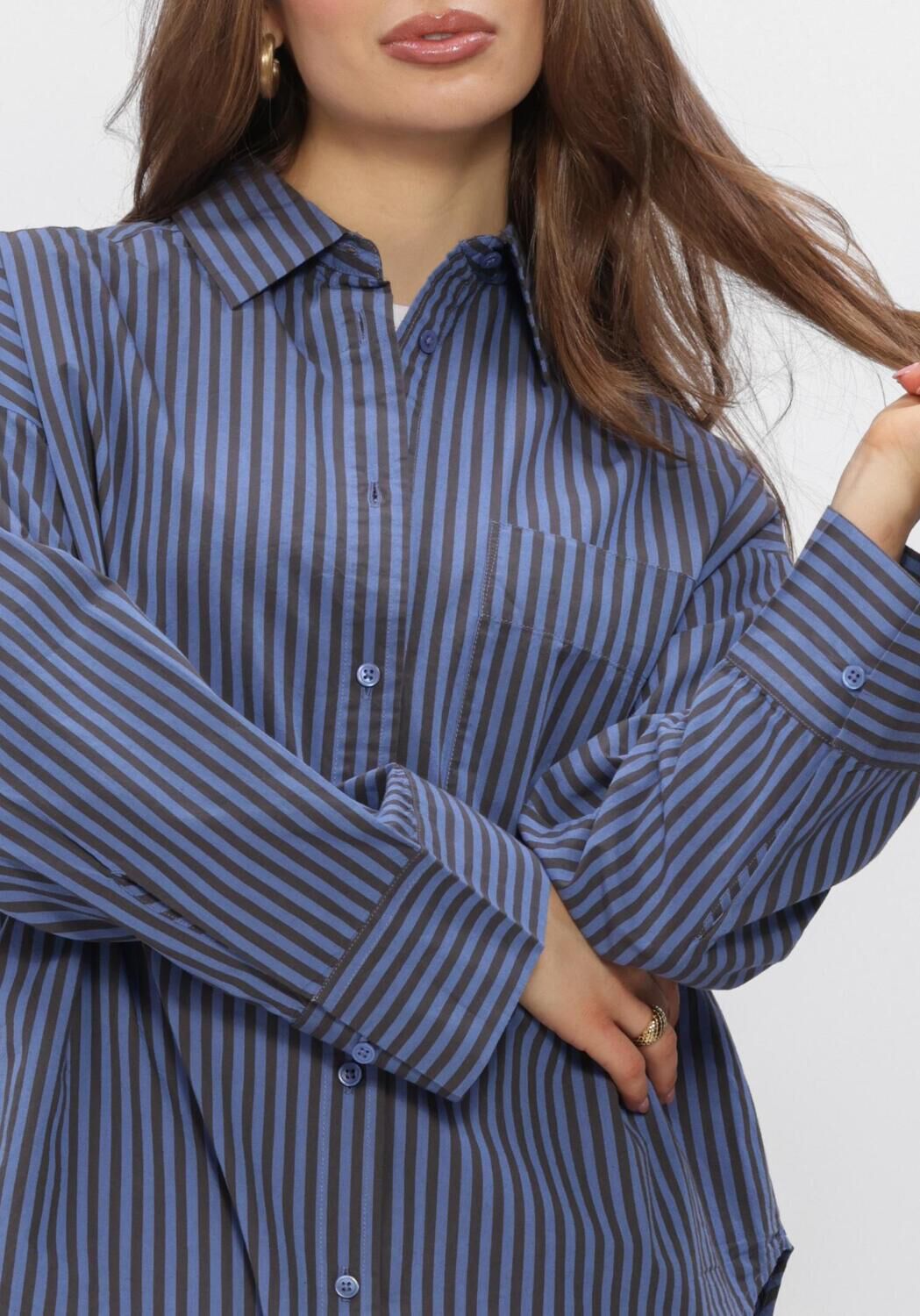 Blauwe BOII STUDIOS Top FIE SHIRT - large