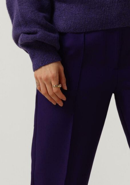 Paarse JANSEN AMSTERDAM Pantalon WQ417 WOVEN WIDE LONG PANTS - large