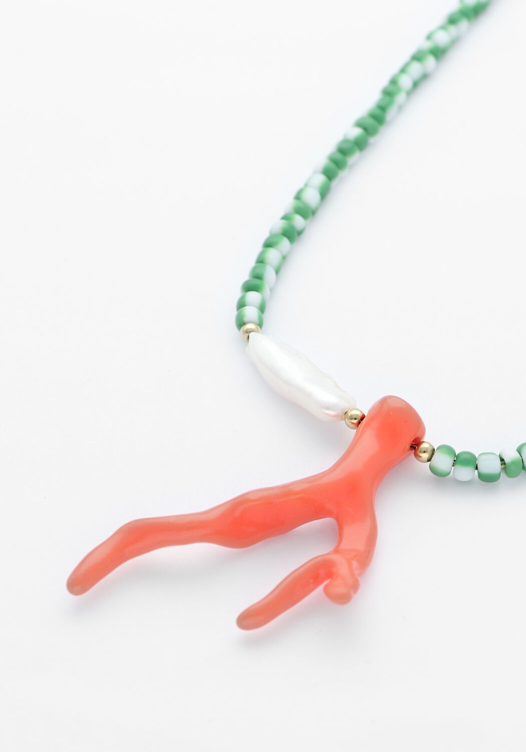 Groene BONNIE STUDIOS Kettingen PENDANT NECKLACE GREEN - large