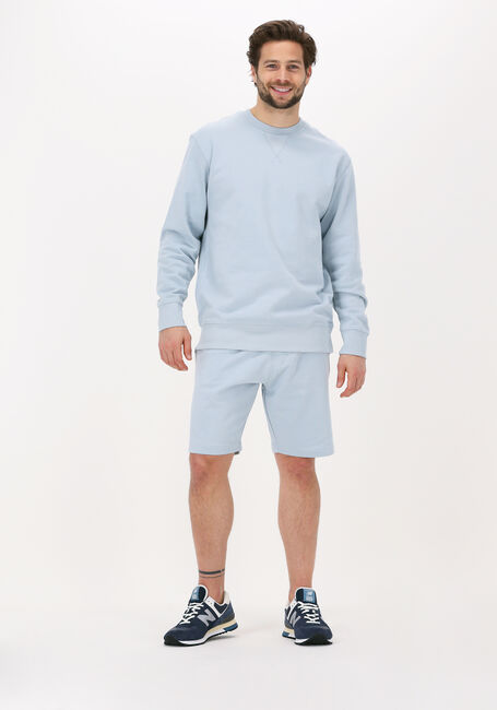 Lichtblauwe SELECTED MEN Sweater SLHJASON340 CREW NECK SWEAT S - large