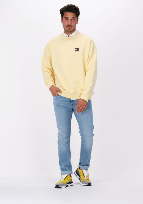 Gele TOMMY JEANS Sweater TJM COLLEGIATE CREW Gele TOMMY JEANS Sweater TJM COLLEGIATE CREW - large