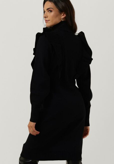 Zwarte Y.A.S. Midi jurk YASJELLO LS KNIT DRESS - large