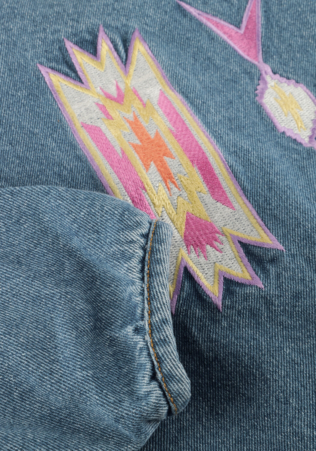 Blauwe JENEST Spijkerjas BOBBI DENIM JACKET - large