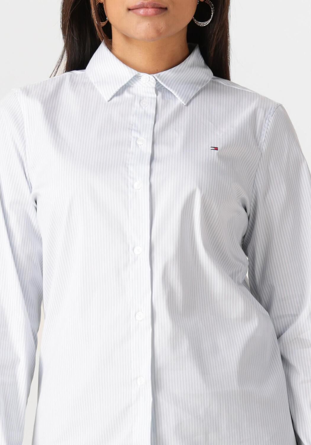 TOMMY HILFIGER Dames Blouses Ess Poplin Regular Shirt Blauw
