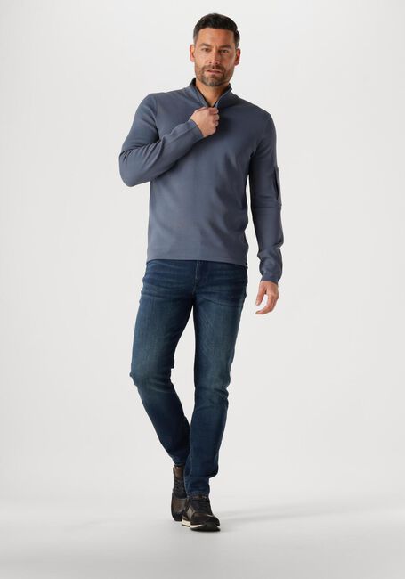 Blauwe GENTI Trui TURTLE ZIP - large