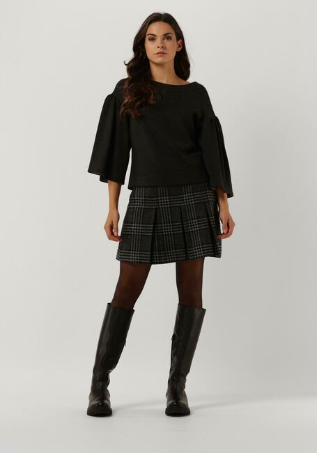 Grijze VANILIA Minirok CHECK WOOL MINI - large