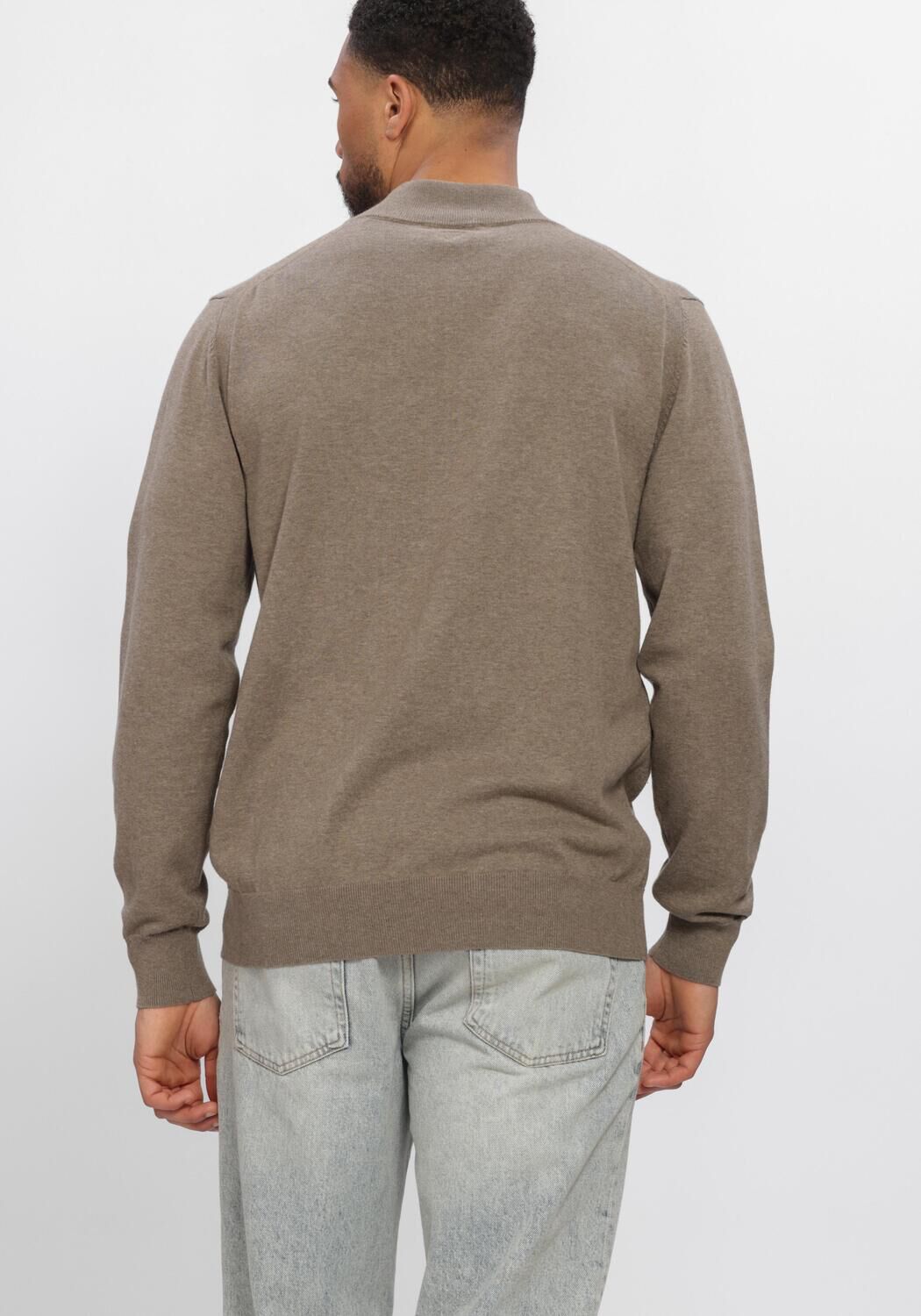 Taupe PURE PATH Trui LIGHT WEIGHT HIDDEN HALF-ZIP - large