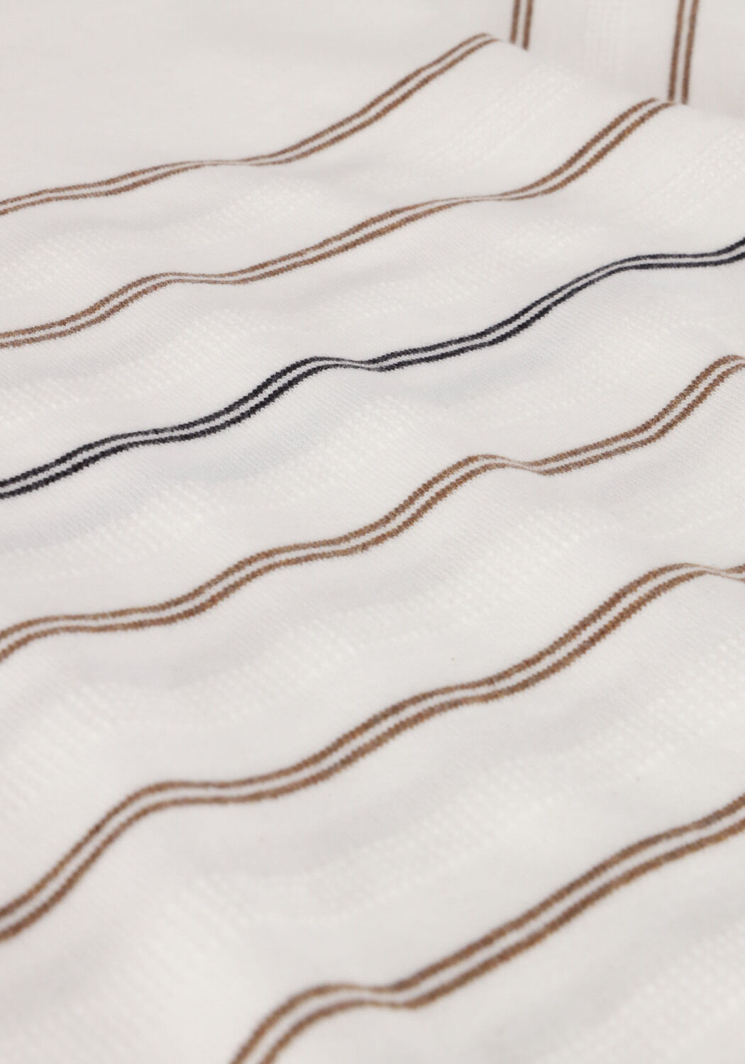 Witte DSTREZZED T-shirt CREW S/S COTTON STRUCTURE STRIPE - large