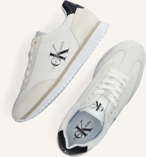 Witte CALVIN KLEIN Lage sneakers RETRO RUNNER 1 Witte CALVIN KLEIN Lage sneakers RETRO RUNNER 1 - large