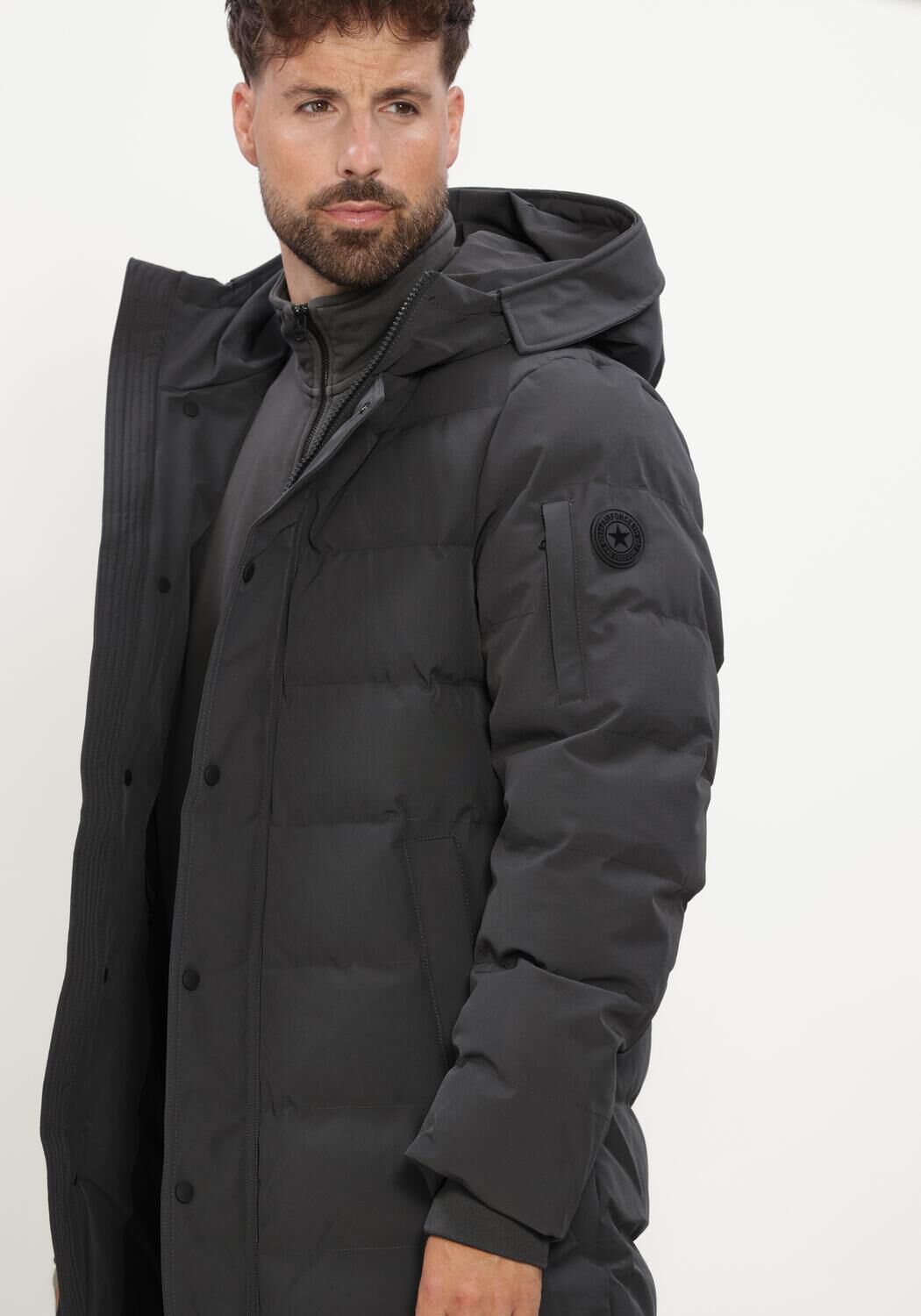 Grijze AIRFORCE Parka's CHUCK PARKA - large